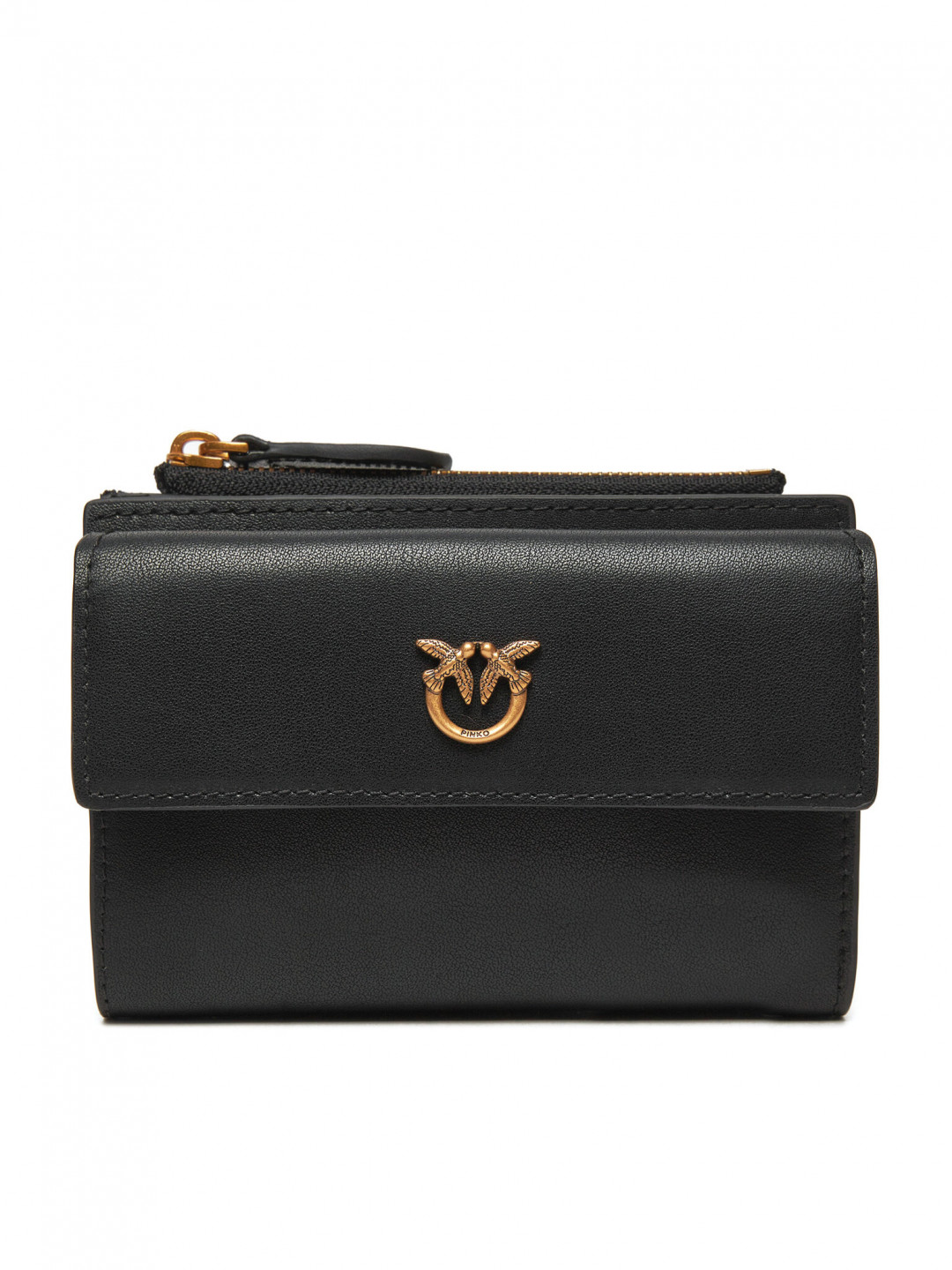 Pinko Velká dámská peněženka Compact Wallet AI 24-25 PCPL 103612 A0F1 Černá